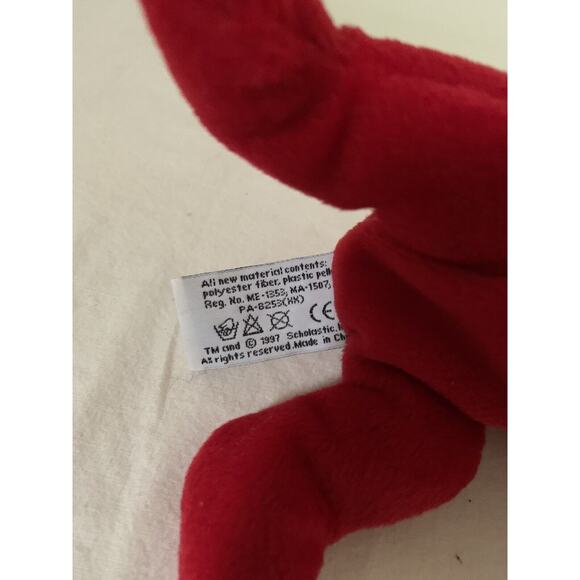 Clifford the Big Red Dog Plush Scholastic Side Kicks 8" Tags Bean Bag Toy - Picture 13 of 16